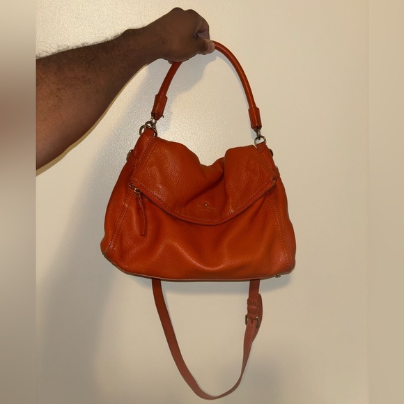 Kate Spade Cobble Hill Little Minka bag Orange Leather Shoulder Bag - Picture 8 of 11